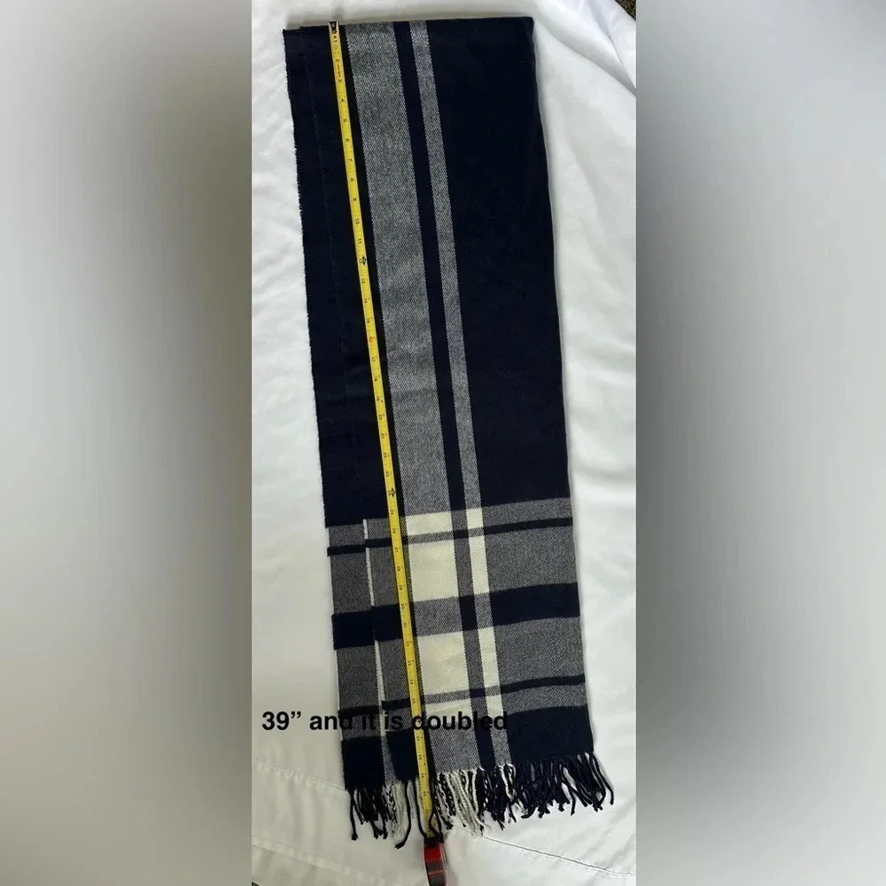 J. Crew Women’s Blue plaid scarf.
